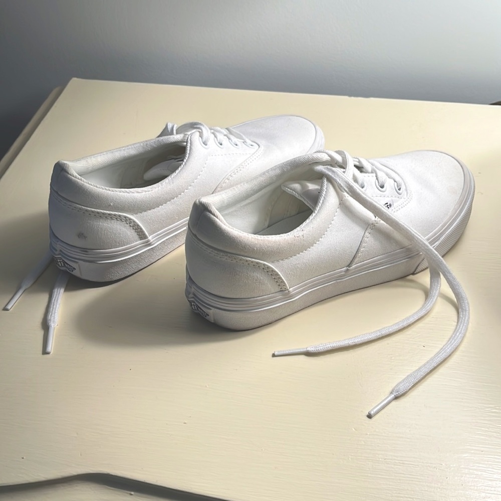white low top vans